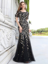 Load image into Gallery viewer, Ever-Pretty - Sequin Shiny Fishtail Tulle Dresses for Party: Silver / 6
