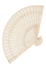 Load image into Gallery viewer, Cap Zone - Hollow Laser Cut Wooden Handheld Fan - w/ Box