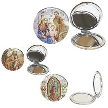 Load image into Gallery viewer, TAPA fashion - Frida Kahlo Glitter Circular Compact Makeup Mirror JM6423-29 (12PC): ASSORTED