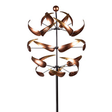 Load image into Gallery viewer, Evergreen Enterprises - Ombre Copper Swirl Wind Spinner 83"H