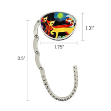 Load image into Gallery viewer, Wrapables.com - Wrapables Stylish Foldable Purse Hook Hanger: Black Cat