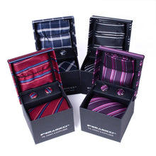Load image into Gallery viewer, Selini New York - 24pc Boxed Men Tie & Hanky, Cufflink -PWFBGB-FW