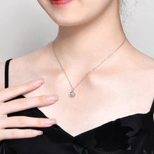 Load image into Gallery viewer, Perimade & Co. LLC - Dancing Moissanite Charm Necklace in 925 Sterling Silver: 0.8 ct