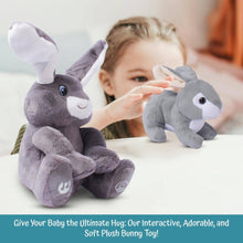 Load image into Gallery viewer, Dimple - Milo Grey Singing Bunny & Soft Plush Baby Bunny