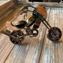 Load image into Gallery viewer, Magnifique Hearts - Handmade Upcycled Classic Harley Style Motorcycle, Dirt Bike, Gift For Him, Home Décor, Biker Gift, Motorcycle Metal Art, Flsv, Biker Décor