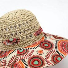 Load image into Gallery viewer, ACCITY - BOHEMIAN STYLE BEACH SUN HAT_CWAH1452: Beige / (OS) 1