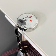 Load image into Gallery viewer, Wrapables.com - Wrapables Scenic Purse Hook Hanger, Foldable Handbag Table H: Shimmery Butterfly