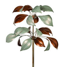 Load image into Gallery viewer, Evergreen Enterprises - VivaStyle Wind Spinner, Verdigris & Copper Leaf, 96"H