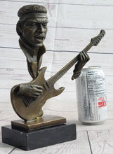Load image into Gallery viewer, Bronzhaus - Jimi Hendrix Bronze Bust Sculpture Statue Collectible Art 10" x 10"