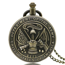 Load image into Gallery viewer, WoodWristCo - Vintage Bronze Fire Fighter Retro Military Man Watches: Marine