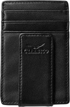 Load image into Gallery viewer, Claasico - Money Clip Leather Wallet For Men: Crosshatch Black