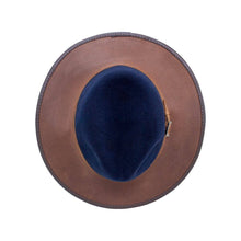 Load image into Gallery viewer, American Hat Makers - Wool Felt Leather Outdoor Fedora Style - Summit: Saddle / LG