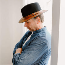 Load image into Gallery viewer, American Hat Makers - Wool Felt Leather Outdoor Fedora Style - Summit: Saddle / LG