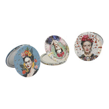 Load image into Gallery viewer, TAPA fashion - Frida Kahlo Glitter Circular Compact Makeup Mirror JM6423-29 (12PC): ASSORTED