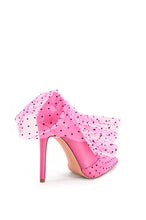 Load image into Gallery viewer, Azalea Wang - DISCREET-PINK BARBIE PUMP WITH POLKA DOT TULLE: 7.5