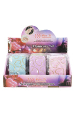 Load image into Gallery viewer, Cap Zone - Bling Hearts Vegan Leather 7-pcs Nailcare Kit: ASSORTED / ONE SIZE
