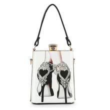 Load image into Gallery viewer, Handbag Express - Retro High Heels Petite Hand Tote: Multi