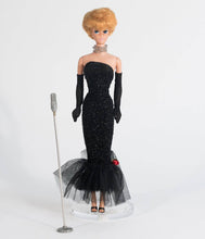 Load image into Gallery viewer, Unique Vintage - Barbie䋢 x Unique Vintage Black Solo In The Spotlight Strapless Wiggle Dress: M/6-8