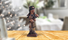 Load image into Gallery viewer, MLC HOME - 14"H Indian Warrior Bust Axe Native American Figurine Gifts