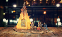 Load image into Gallery viewer, MLC HOME - 8"W Native Americans LED Indian Figurine Home Decor Gifts
