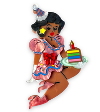 Load image into Gallery viewer, Lipstick & Chrome - Birthday Belle Brooch Lipstick & Chrome x Club Eggie-SABLE