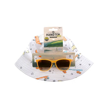 Load image into Gallery viewer, Shark Eyes, Inc - Kids Sunglasses with Hat Combo Set Hang Ten Brand Boys Girls