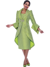 Load image into Gallery viewer, Divine Apparel Designs - DQ2312 Jacket Dress by Divine Queen: Lime / 14
