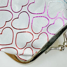 Load image into Gallery viewer, Magnifique Hearts - Chic Heart-Pattern Faux Leather Coin Purse, Kiss lock Wallet
