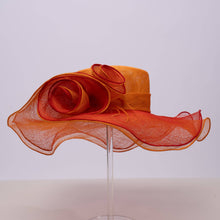 Load image into Gallery viewer, KaKyCo - Double Layer Of Sinamay Floppy Hat | 122131: Olive/Ivory
