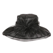 Load image into Gallery viewer, anbfashion - ORGANZA FLOPPY CHURCH HAT HTO767: Rd
