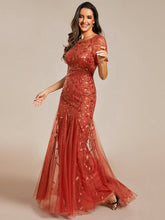 Load image into Gallery viewer, Ever-Pretty - Sequin Shiny Fishtail Tulle Dresses for Party: Silver / 6
