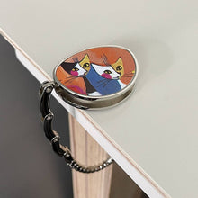 Load image into Gallery viewer, Wrapables.com - Wrapables Stylish Foldable Purse Hook Hanger: Irises
