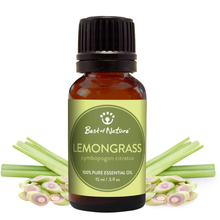 Load image into Gallery viewer, Best of Nature - Lemongrass Essential Oil, 100% Pure - 15ml / 100ml: 1/2 oz
