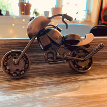 Load image into Gallery viewer, Magnifique Hearts - Handmade Upcycled Classic Harley Style Motorcycle, Dirt Bike, Gift For Him, Home Décor, Biker Gift, Motorcycle Metal Art, Flsv, Biker Décor
