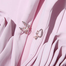 Load image into Gallery viewer, Productseeker - SET107 Rose Blazer &amp; Pleated Skirt Set: Pink / English / L
