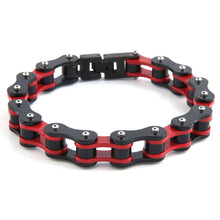 Load image into Gallery viewer, Mad Man - Dakata Stainless Bike Chain Bracelet: Black and Silver
