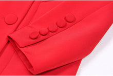 Load image into Gallery viewer, Productseeker - SET062 Elegant Women’s Suit Set: Blazer, Bra Top, &amp; Pants: Rose Red / English / M
