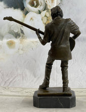 Load image into Gallery viewer, Bronzhaus - Signed Handcrafted Rick James Guitar Player Bronze Sculpture Figurine Statue

