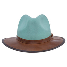 Load image into Gallery viewer, American Hat Makers - Wool Felt Leather Outdoor Fedora Style - Summit: Saddle / LG
