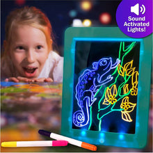 Load image into Gallery viewer, Flipo Group, Ltd. - Disco Scribble - Light-up Sound Activated Drawing Board: Red
