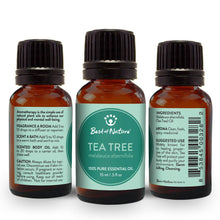 Load image into Gallery viewer, Best of Nature - Tea Tree Essential Oil, 100% Pure - 15ml / 100ml: 1/2 oz
