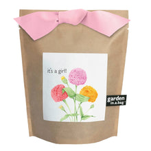 Load image into Gallery viewer, Potting Shed Creations, Ltd. - Garden in a Bag | It's a Girl | Baby Shower idea
