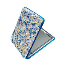 Load image into Gallery viewer, Chic Couture Inc - Ceramic Rhinestone Folding Makeup Mirror M0453: Gold
