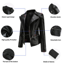 Load image into Gallery viewer, Lily Clothing - Women's leather garment with removable hem: Black / (XL) 1
