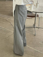 Load image into Gallery viewer, ShieldChic - Wide Leg Pockets Solid Color Zipper Casual Pants Bottoms: GRAY / S
