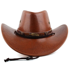 Load image into Gallery viewer, ACCITY - 2024 NEW FASHION CASUAL WESTERN COWBOY HAT_CWAH1887: DARKCOFFEE / (OS) 1
