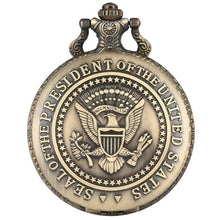 Load image into Gallery viewer, WoodWristCo - Seal of the President of The United States Pocket Watch
