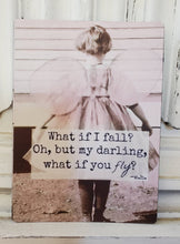 Load image into Gallery viewer, Little Heart Designs - Vintage Fairy What If You Fly Magnet
