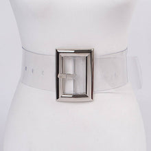 Load image into Gallery viewer, 3AM BY H&amp;D ACCESSORIES - Oversized Transparent PVC Belt: Clear Gold

