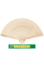 Load image into Gallery viewer, Cap Zone - Hollow Laser Cut Wooden Handheld Fan - w/ Box
